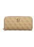 Guess Jeans Beige Polyurethane Women's Wallet with Functional Compartments