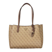 Guess Jeans Beige Polyurethane Women's Bag