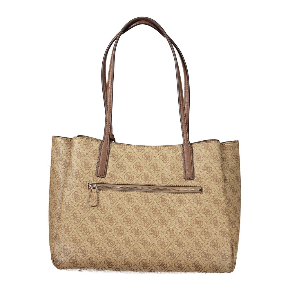Guess Jeans Beige Polyurethane Women's Bag