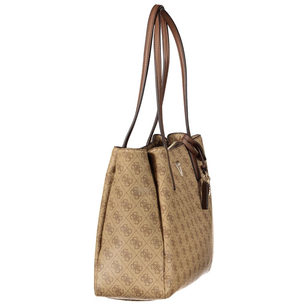 Guess Jeans Beige Polyurethane Women's Bag