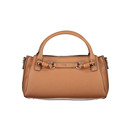Guess Jeans Brown Polyurethane Women's Bag with Adjustable Strap