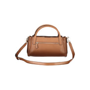 Guess Jeans Brown Polyurethane Women's Bag with Adjustable Strap