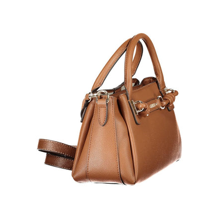 Guess Jeans Brown Polyurethane Women's Bag with Adjustable Strap