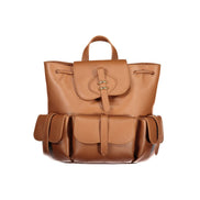Coccinelle Brown Leather Backpack