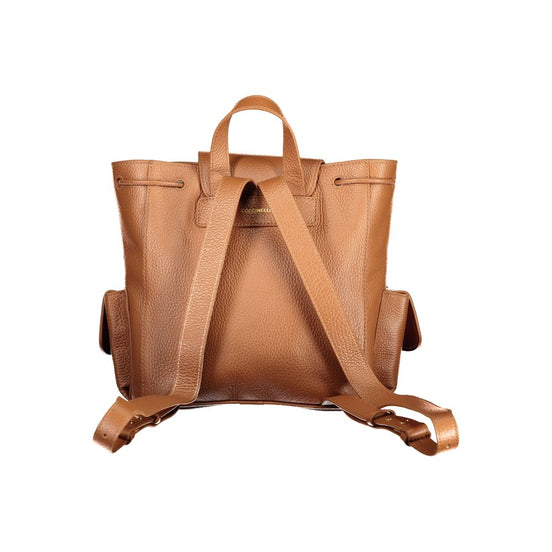 Coccinelle Brown Leather Backpack