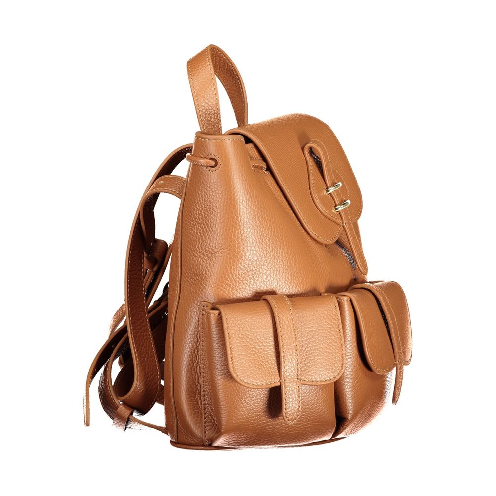 Coccinelle Brown Leather Backpack