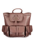 Coccinelle Brown Leather Backpack