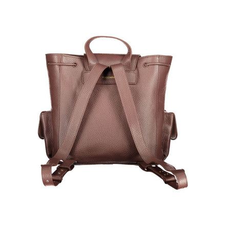 Coccinelle Brown Leather Backpack