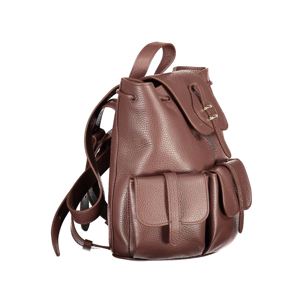 Coccinelle Brown Leather Backpack