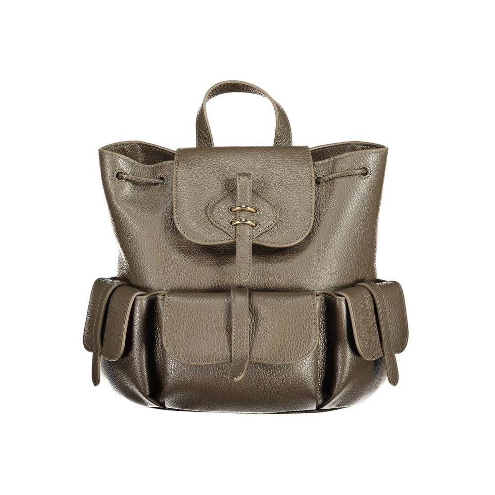 Coccinelle Brown Leather Backpack