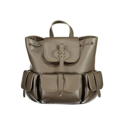 Coccinelle Brown Leather Backpack