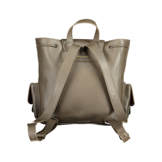 Coccinelle Brown Leather Backpack