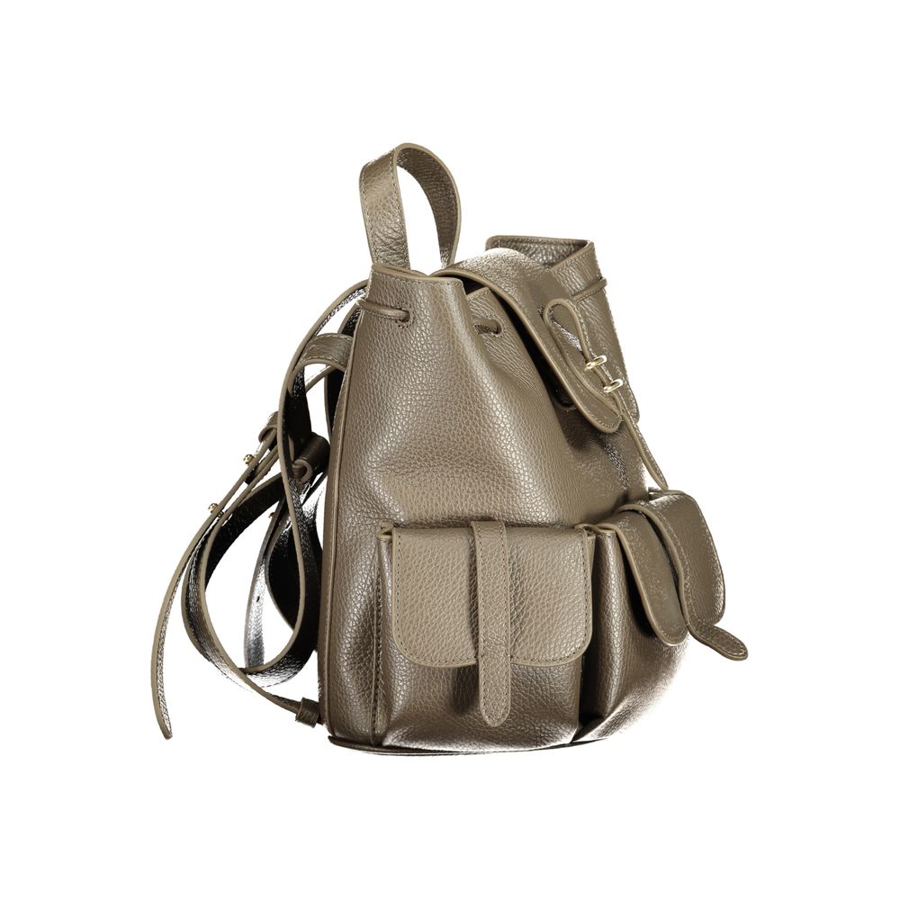 Coccinelle Brown Leather Backpack