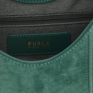 Τσάντα ώμου Furla δίχρωμη από δέρμα μοσχαριού