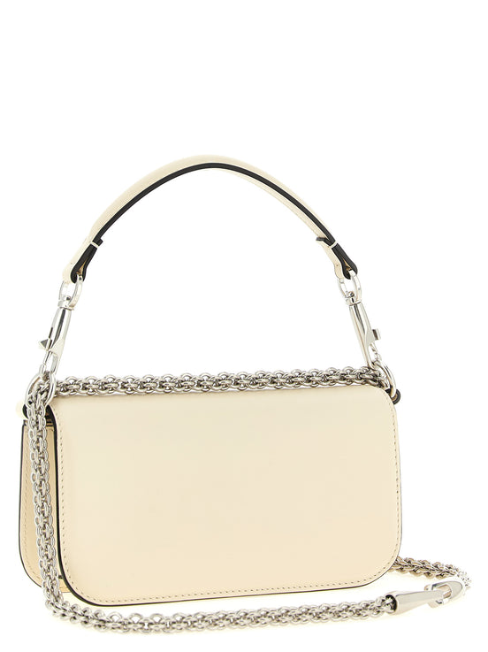 Valentino Garavani White Calfskin Shoulder Bag
