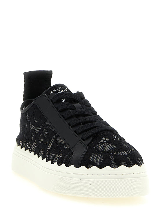 Chloé Black Polyamide Low Top Sneakers