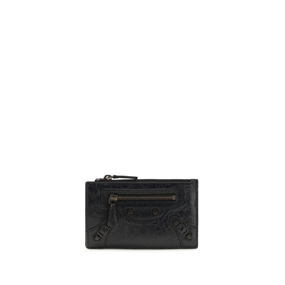 Balenciaga Black Lamb Ovis Aries Aries Wallet
