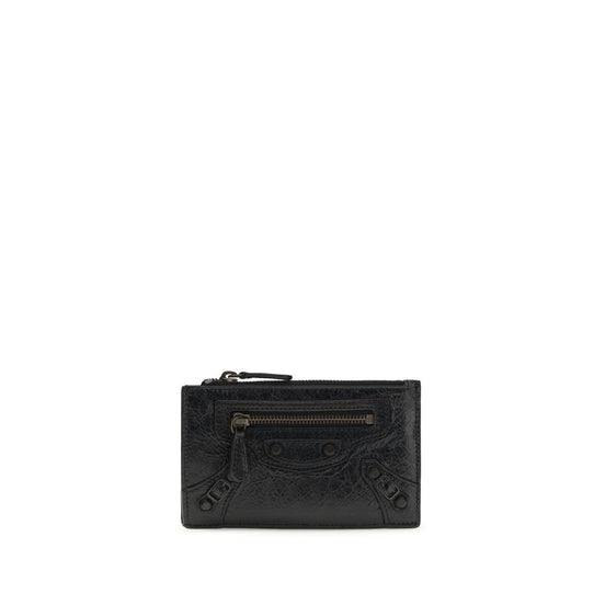 Balenciaga Black Lamb Ovis Aries Aries Wallet