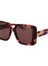 Trussardi Burgundy Acetate Sunglasses