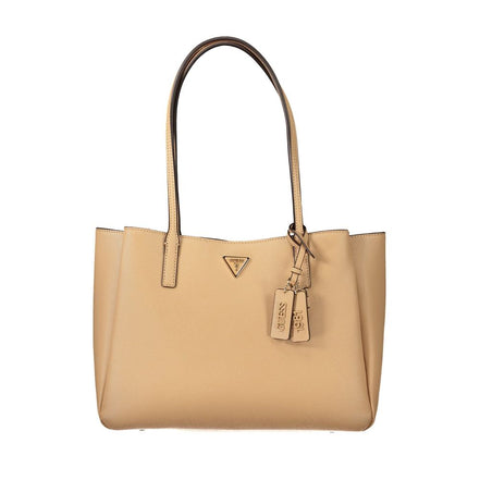 Guess Jeans Beige Polyurethane Womens Bag