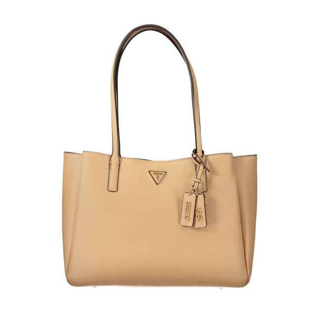 Guess Jeans Beige Polyurethane Womens Bag