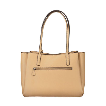 Guess Jeans Beige Polyurethane Womens Bag