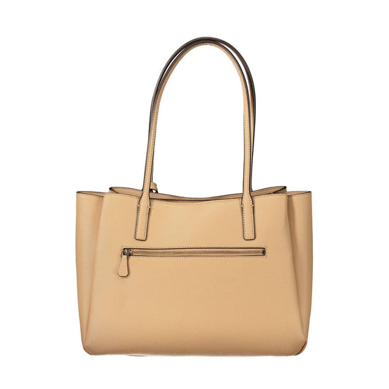 Guess Jeans Beige Polyurethane Womens Bag