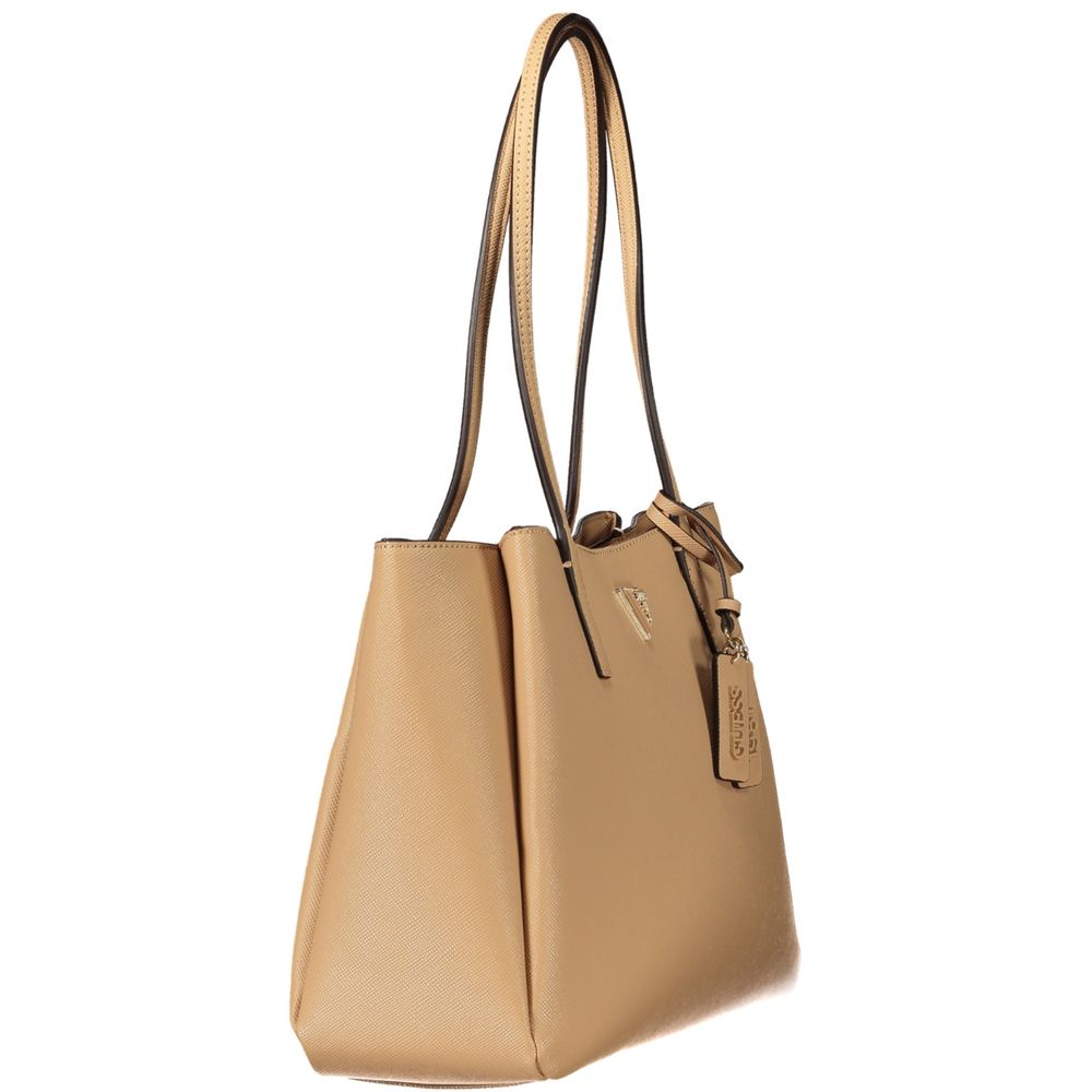 Guess Jeans Beige Polyurethane Womens Bag