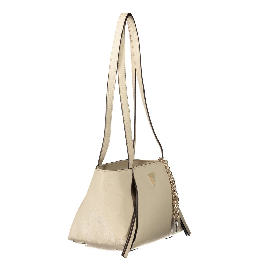 Guess Jeans Beige Polyurethane Women's Bag