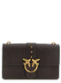 PINKO Brown Calfskin Crossbody Bag