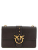 PINKO Brown Calfskin Crossbody Bag