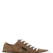 Brunello Cucinelli Brown Leather Low Top Sneakers