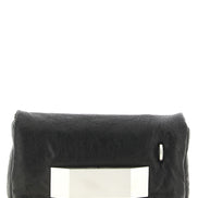 Rick Owens Black Lamb Leather Clutch Bag