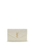 Saint Laurent Beige Calf Leather Bos Taurus Wallet