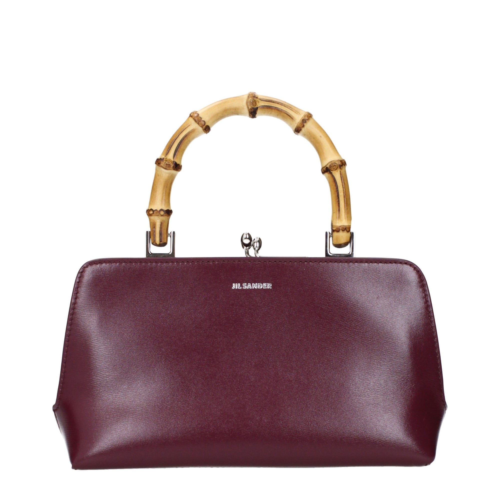 Jil Sander Red Leather Shoulder Bag