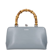 Jil Sander Gray Leather Shoulder Bag
