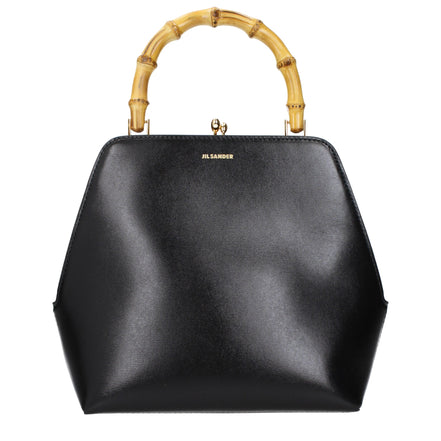 Jil Sander Black Leather Shoulder Bag