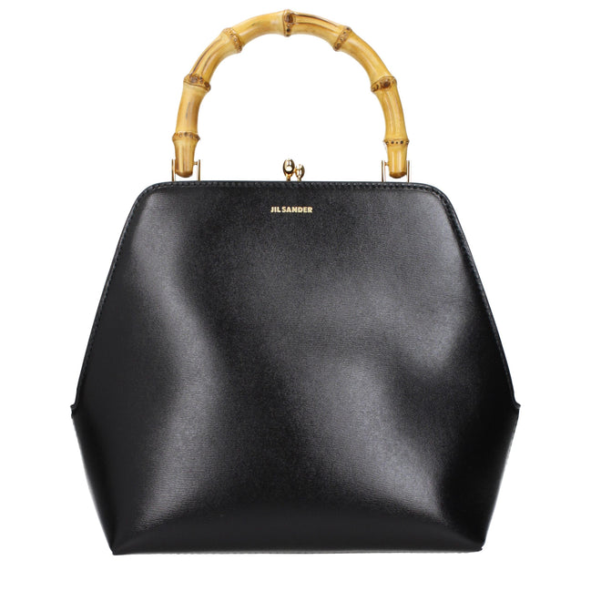 Jil Sander Black Leather Shoulder Bag