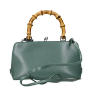 Jil Sander Green Leather Shoulder Bag