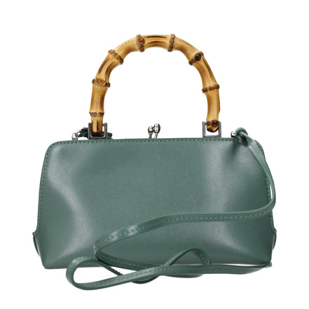 Jil Sander Green Leather Shoulder Bag