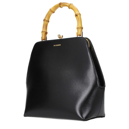 Jil Sander Black Leather Shoulder Bag
