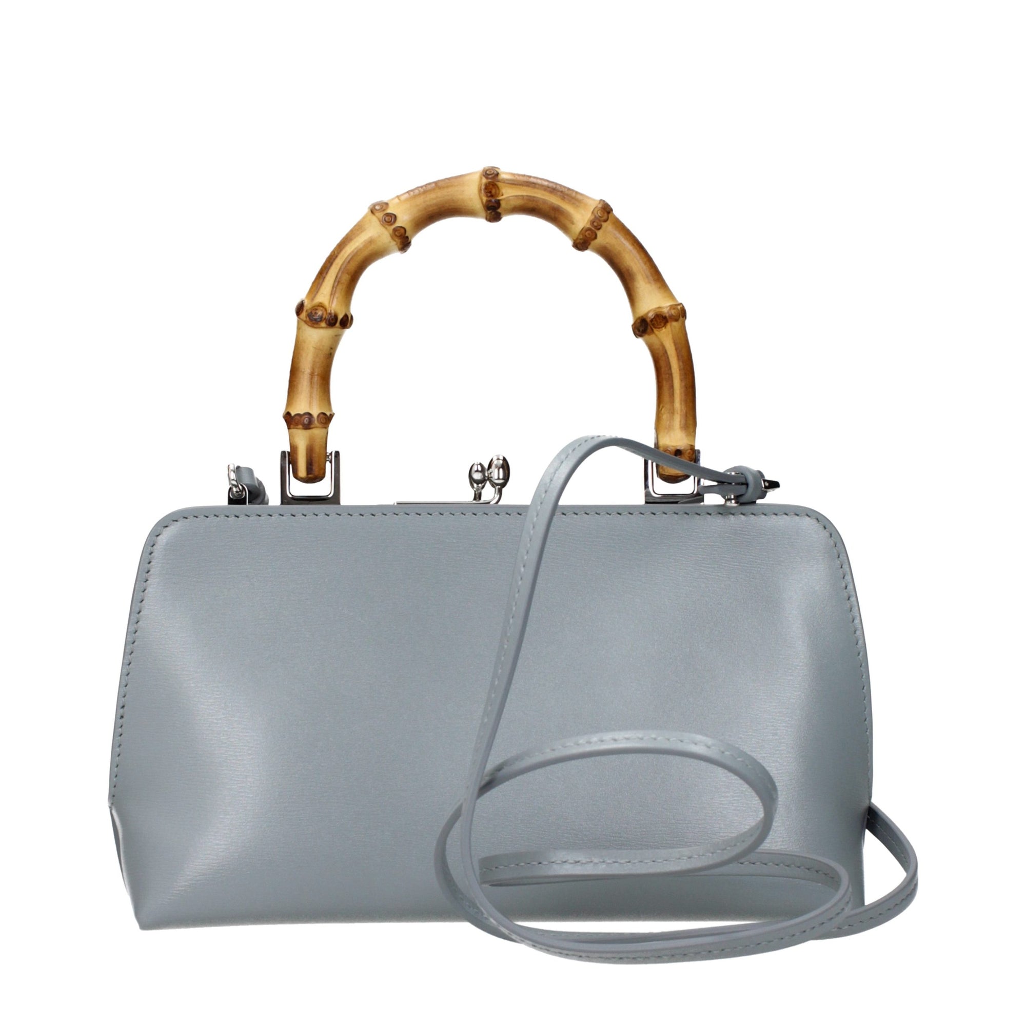 Jil Sander Gray Leather Shoulder Bag