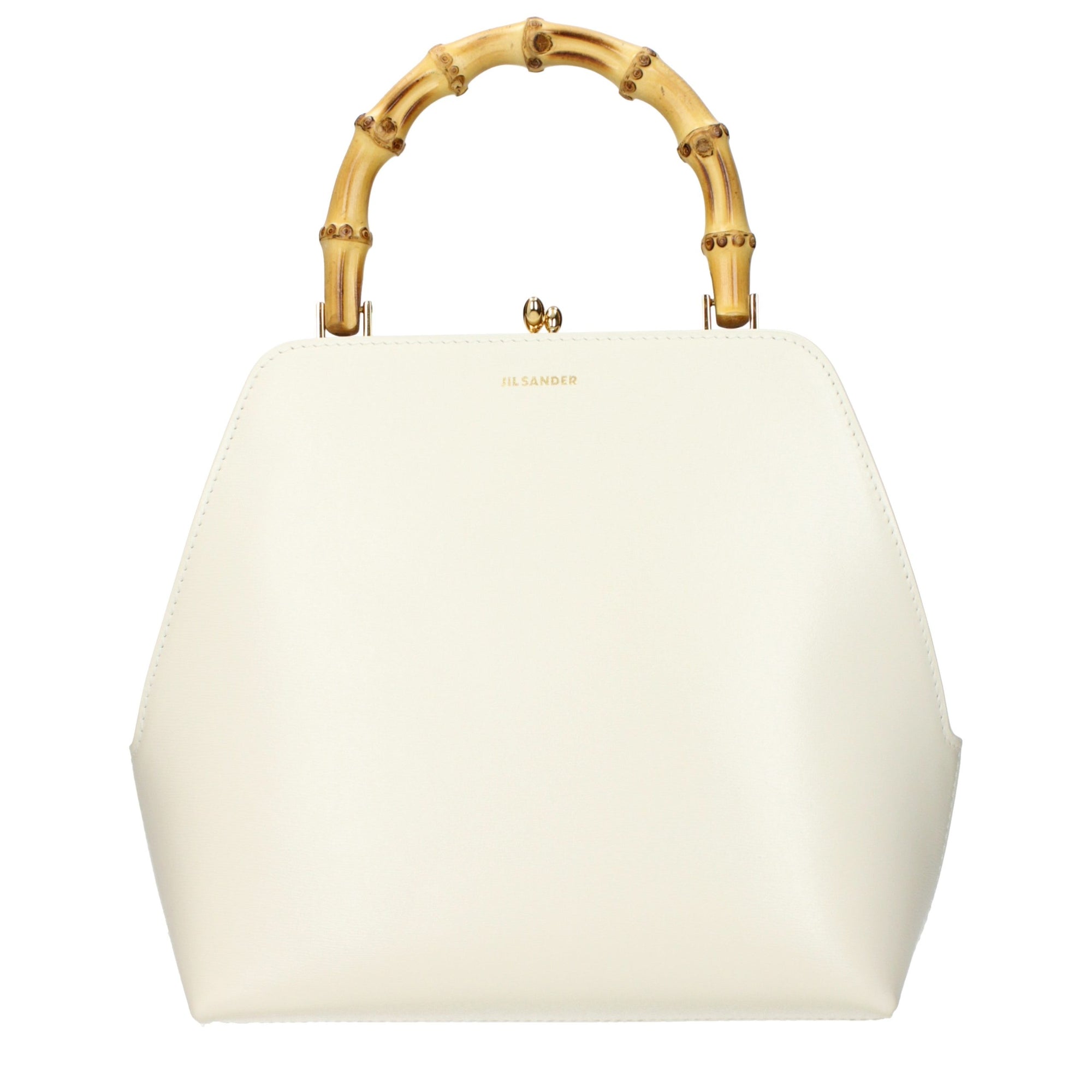 Jil Sander Beige Leather Shoulder Bag