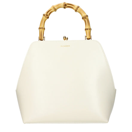 Jil Sander Beige Leather Shoulder Bag