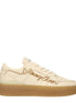 Jimmy Choo Beige Leather Low Top Sneakers