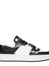 Jimmy Choo Black Leather Low Top Sneakers