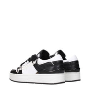Jimmy Choo Black Leather Low Top Sneakers