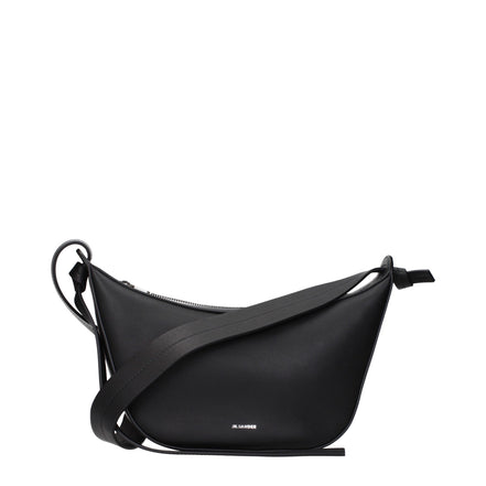 Jil Sander Black Leather Shoulder Bag