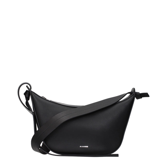 Jil Sander Black Leather Shoulder Bag