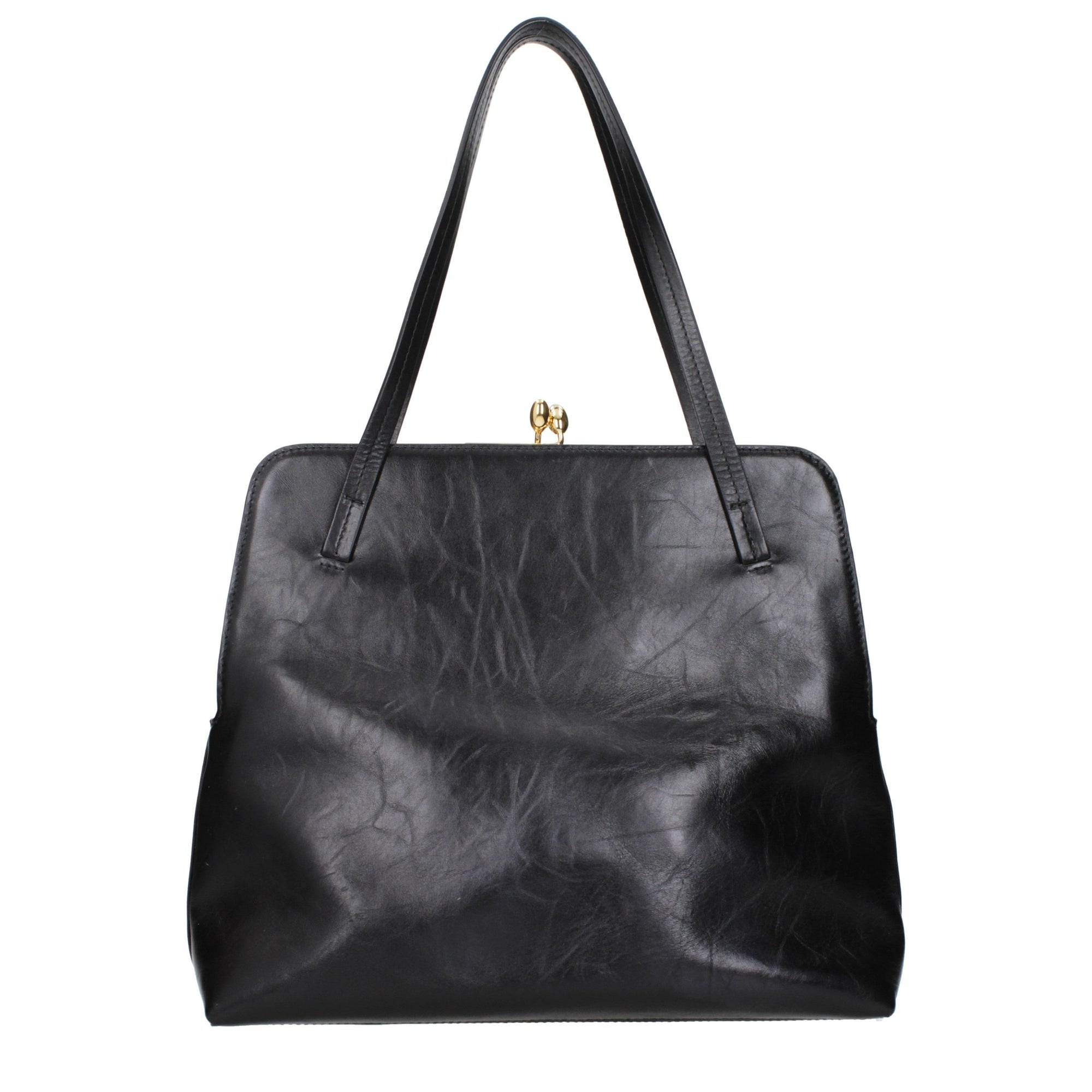 Jil Sander Black Leather Shoulder Bag